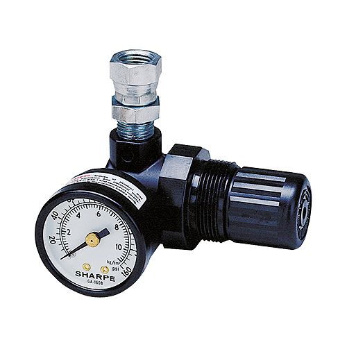 Sharpe Manufacturing 16C-MR Mini Air Regulator with Gauge - SHA1410 Best Price