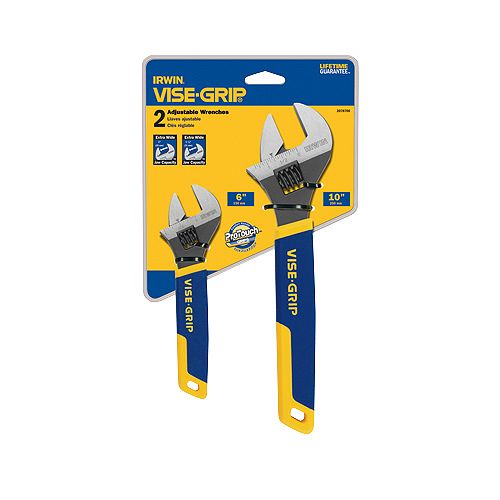 Vise Grip 2 Pc. Adjustable Wrench Set - 6 in. and 10 in. - VGP2078700 Best Price