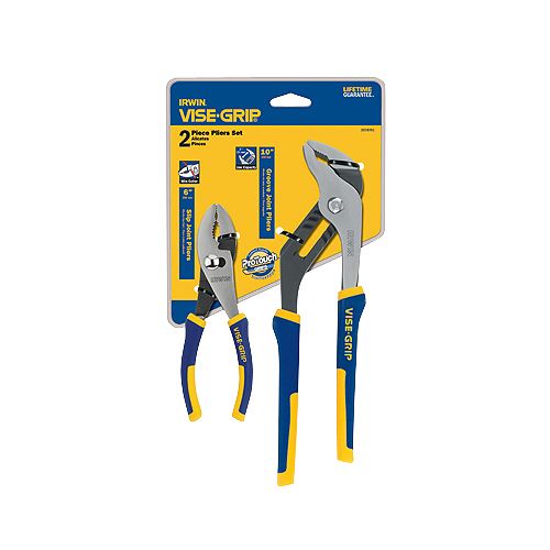 Vise Grip 2 Pc. ProPliers Set - 6 in. Slip Joint and 10 in. Groove Joint - VGP2078701 Best Price