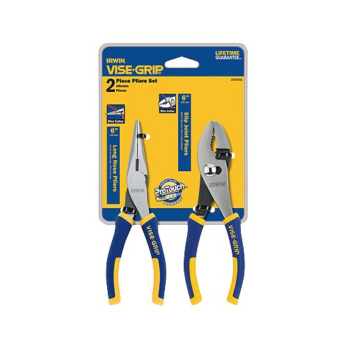 Vise Grip 2 Pc. ProPliers Set - 6 in. Slip Joint and 6 in. Long Nose - VGP2078702 Best Price