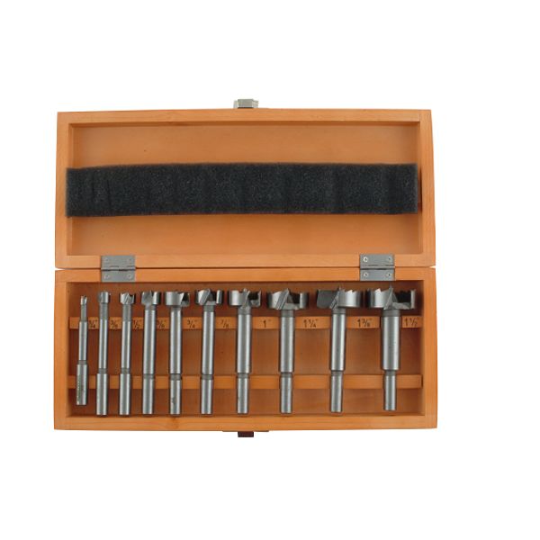 Skil 10 Pc. Forstner Bit Set with Wooden Storage Box
