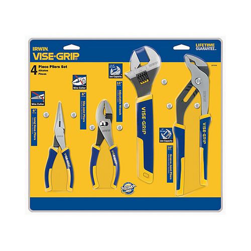Vise Grip 4 Piece ProPliers Set - VGP2078705 Best Price