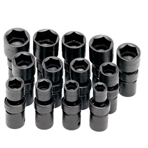 SK 13 pc. 6 pt. Swivel Impact Socket Set, SAE