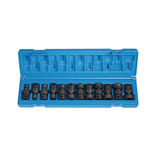 Grey Pneumatic 12 Piece 3/8 Drive 6 Point Fractional Universal Impact Socket Set - GRE1212U Best Price