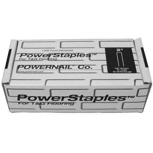 Powernail Co. 1/2 in. Powerstaples Crown Staples  15.5 ga.  1 000 qty. - 12-2000150100 Best Price