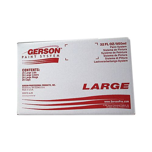 Gerson Company Gerson Lid and Paint Cup Liner System - Large Kit - 190 Micron Filter - GRS096010-190 Best Price