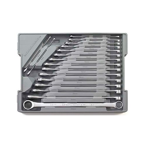 KD Tools 17 Piece GearBox Metric Double Box Ratcheting Wrench Master Set - KDT85989 by