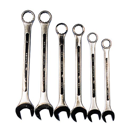 K Tool International 6 Piece Jumbo Combination Wrench Set - KTI41006 by 