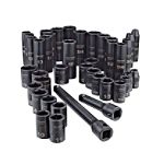 Craftsman 38 pc. Easy Read Impact Socket Set, 3 8 in. Dr. 2 BONUS Ext. Bars by Danaher Tool Group