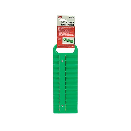 Lisle 1/4 Drive Green Magnetic Socket Holder for 26 Sockets - LIS40130 Best Price