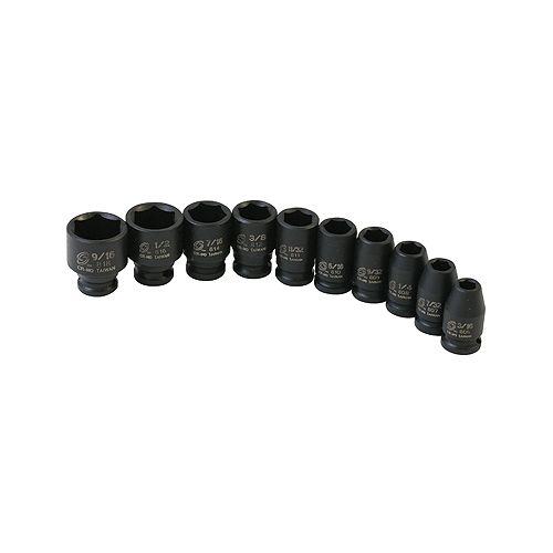 Sunex 10 Piece 1/4 Drive Standard SAE Impact Socket Set - SUN1810 Best Price