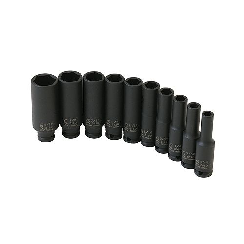 Sunex 10 Piece 1/4 Drive Deep SAE Impact Socket Set - SUN1811 Best Price