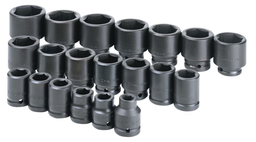 SK 20 pc. 3/4 inch Drive Impact Socket Set