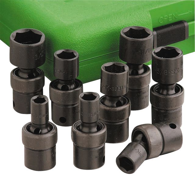 SK 10 pc. Impact Socket Set, Metric 3/8 in. Drive 6 pt. Swivel