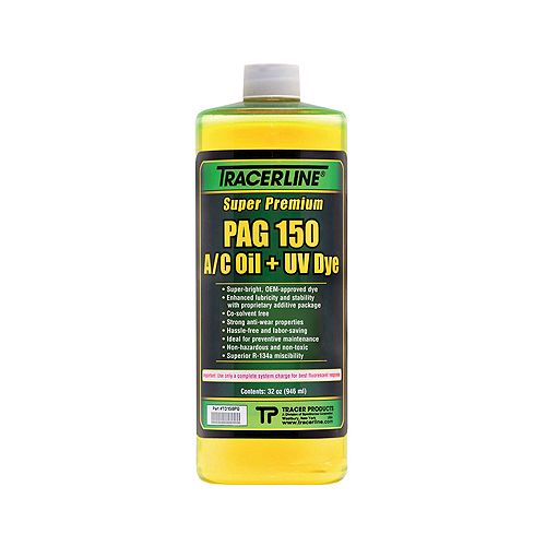 Tracer Products 32 oz. Bottle PAG 150 A/C Oil with Dye - TRATD150PQ Best Price