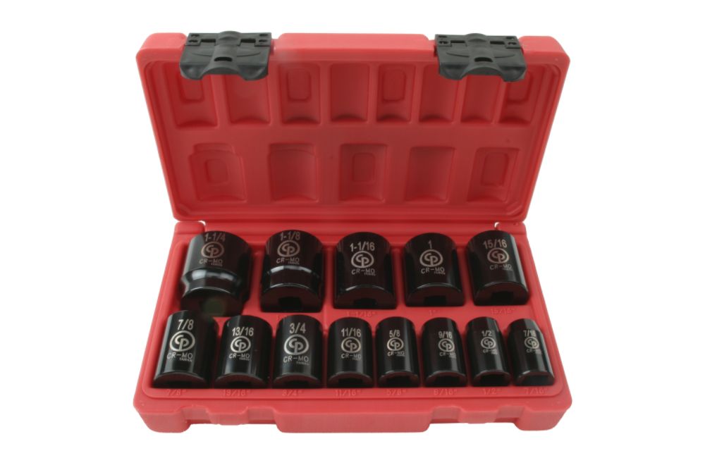 Chicago Pneumatic 13-piece 1/2-inch Standard Impact Socket Set