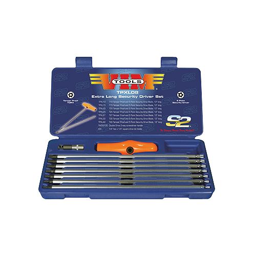 Vim Products Extra Long Security Driver Set - VIMTPXL08 Best Price