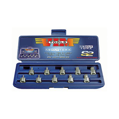 Vim Products 10 Piece Half Cut TORX Driver Set  T10 thru T50 - VIMHCT1050-03 Best Price