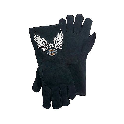 Uvex Harley Davidson Flaming Eagle Welders Glove - Large - UVXHDPFWLD-BK-L Best Price