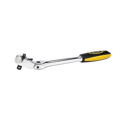 Titan 1/4 in. and 3/8 in. Dr. Double Head Flex Standard Length Ratchet - TIT11357 Best Price