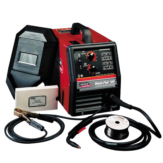 Lincoln Electric Welder, Flux-Cored Wire Feed, Weld Pak 100