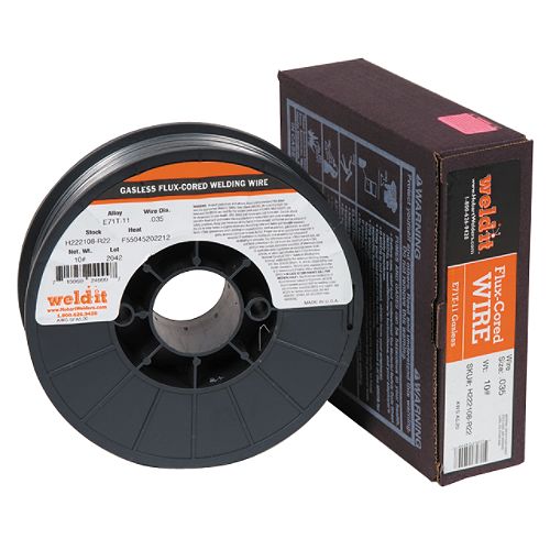Weldit E71TGS-6 Flux Cord .035 in. dia. Solid Carbon Steel Welding Wire - H222108R22 Best Price