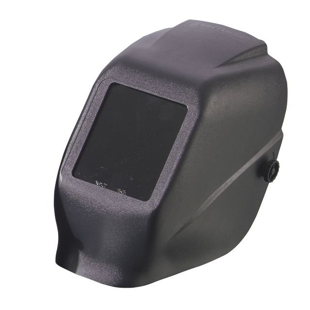 Craftsman 4-1/2 x 5-1/4 in. Fixed-Front Helmet, Black