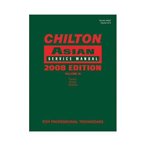 Chiltons Book Company Chilton 2008 Asian Service Manual Volume 3 - CHN142217 Best Price