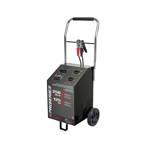 Schumacher Electric 250/125/50/10 Amp Manual Wheel Charger/Starter - SCUPSW-2550 Best Price