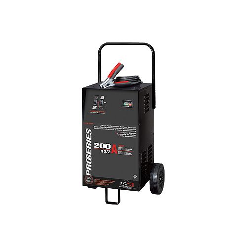 Schumacher Electric Heavy Duty 200/35/2 Amp 12 Volt Manual Wheel Charger/Starter - SCUPSW-2035 Best Price