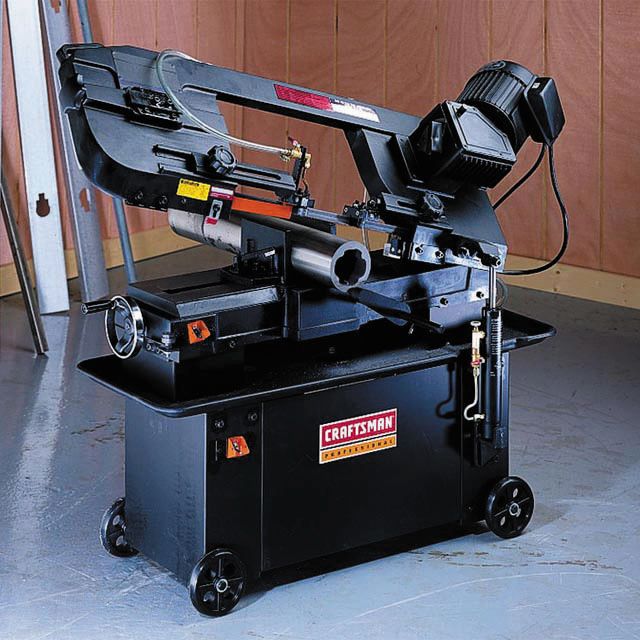 Craftsman Professional 7 x 12 in. Band Saw, Mobile Base, Horizontal, Wet-Dry Metal Cutting