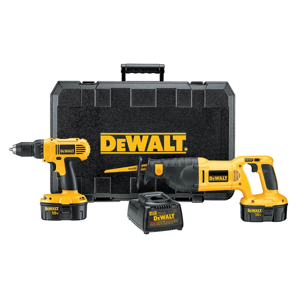 DeWalt 18 volt Cordless Combo Kit with Reciprocating Saw