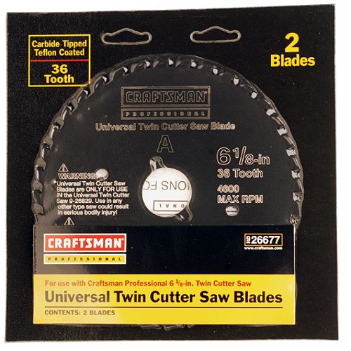 Craftsman Replacement Blade for 6-1 8 in. Twin Cutter Saw (26829) - 26677 