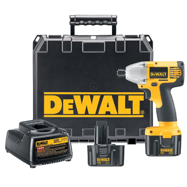 DeWalt 12.0 volt Cordless Impact Drill with Heavy-Duty Kit Box and Charger