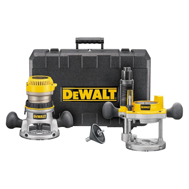 DeWalt 1-3/4 hp Plunge Router Kit, Fixed and Plunge Base