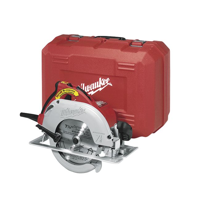 Milwaukee 15 amp Circular Saw Kit, 7-1/4 in. Blade, 3-1/4 hp, Tilt-Lok Handle