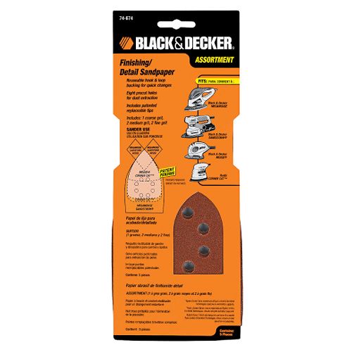 Black and Decker 220 Grit Mega Mouse Fine Sandpaper - 74-673 Best Price