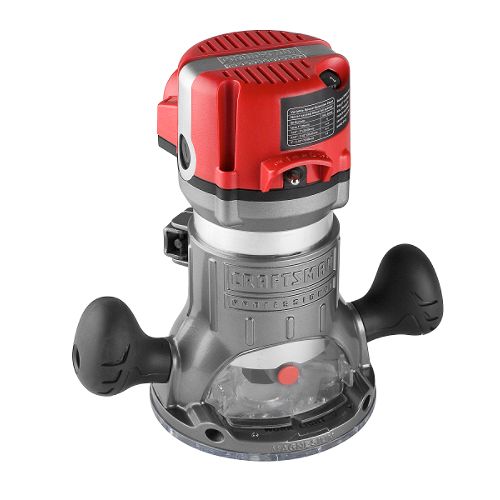 Craftsman Professional 12.5 amp 2-1 4 hp Fixed Base Router with Soft Start and LED...
