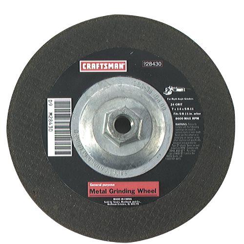 Craftsman 7 in. 24 Grit Grinding Wheel - 28430