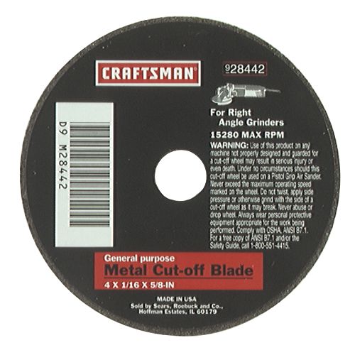 Craftsman 4-1 16 in. Grinding Wheel, 24 grit Metal Working - 28442