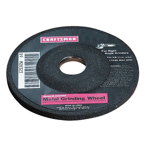 Craftsman 4-1 2 in. Grinding Wheel, 24 Grit Metal Work - 28448