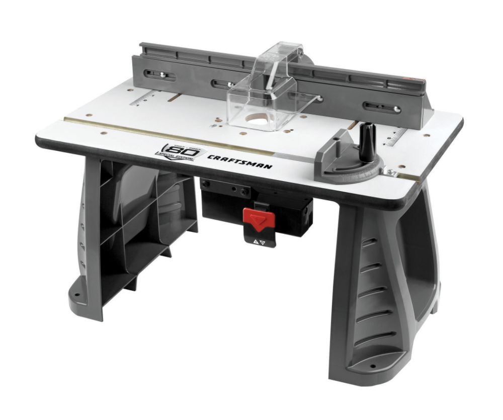 Craftsman 9.5 Amp 1-3/4 HP Fixed Base Router With Soft Start and Router Table
