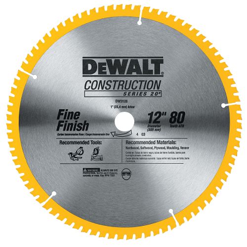 DeWalt 12 in. 80T Circular Saw Blade 