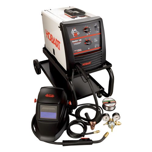 Hobart Handler 140 Welder, Cart and XTF Welding Helmet 