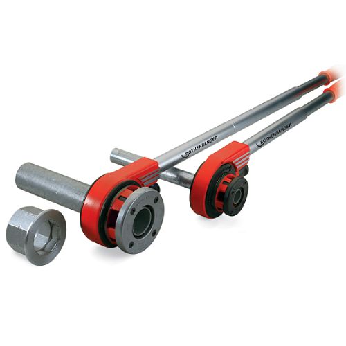 Rothenberger 1/2  3/4  1  1-1/4  1-1/2 and 2-inch Enclosed Ratchet Hand Threader Set - 70905X Best Price
