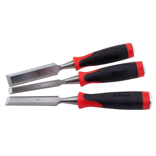Sheffield 3 pc. Comfort Grip Wood Chisel Set - 58410 Best Price