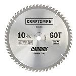 Craftsman 10 in. X 60 Tooth Finish Cut Carbide Circular Saw Blade - 32259 by Vermont American Corporation