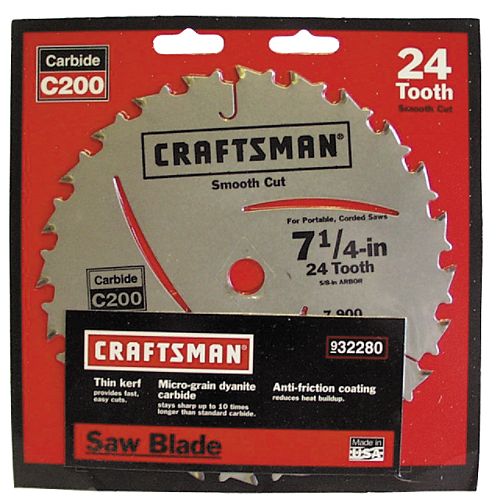 Craftsman 7-1 4 in. Carbide Blade - 24T - 32280 