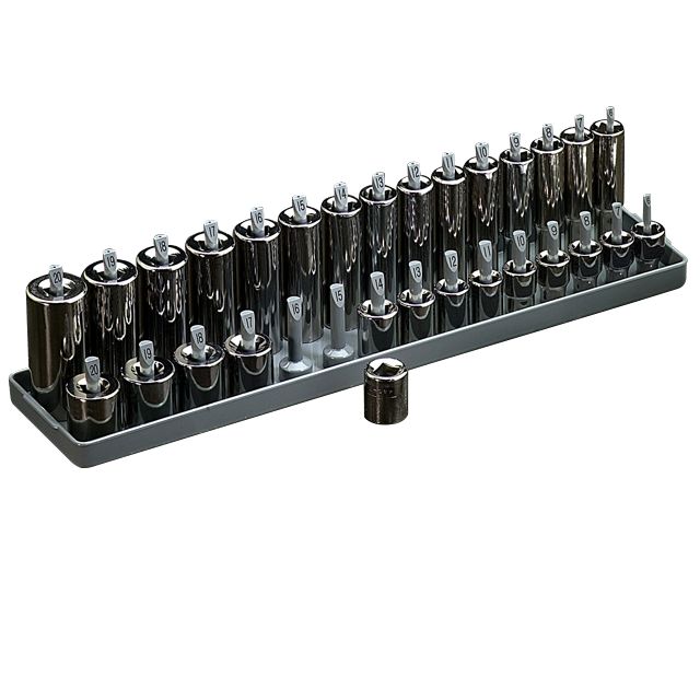 Hansen 3/8 in. Dr. Socket Tray, Metric