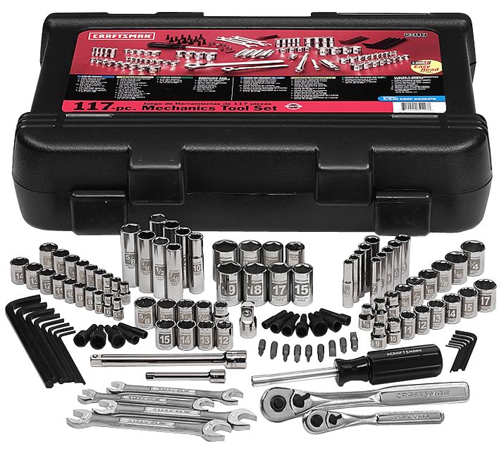Craftsman 117 pc. Mechanics Tool Set with Easy-To-Read Sockets